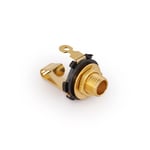 MEC Open 6.3 mm / 1/4 Mono Jack Socket - Gold