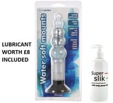 Seven Creations Vibrating Anal Dildo 6 Inch Ribbed Unisex Sex Toy - INC £8 LUBE