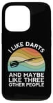 iPhone 13 Pro I Like Darts Cricket Dart 501 Beer Retro Funny Throwing Game Case