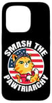 Coque pour iPhone 15 Pro Briser le patriarcat Dames Chat Féministe 4B Rétro