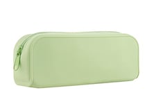 OFITURIA® Étui en Silicone avec Fermeture éclair - Trousse Scolaire pour Enfant avec 1 Compartiment 195 x 55 x 75 mm (Vert)