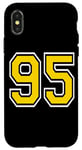 iPhone X/XS Number 95 in Yellow White Black Case