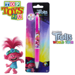 Trolls World Tour Poppy Multi Colour Pen - Red, Blue, Black, and Pink