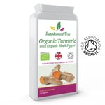 ORGANIC Turmeric Curcumin And Black Pepper 120 Capsules - High Strength Tumeric