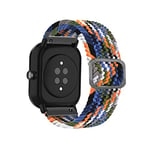 ToVioc 20mm Nylon Bracelet Compatible avec Amazfit GTS 4 Mini/GTS 4/GTS 3/GTS 2 Mini, Ajustable Sport Bracelet Élastique Hommes et aux Dames Compatible avec Amazfit Bip 3/Bip 3 Pro -Couleur de Cow-Boy