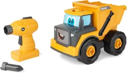 John Deere Kids Build-A-Buddy Yellow Dump Truck Toy Truck Drill Car