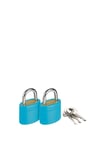 Go Travel Twin Pack Key Padlocks - Blue