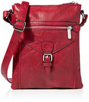 Bessie London, Sac à bandoulière femme, Rouge, Taille Unique