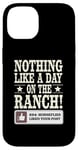 iPhone 14 Day On The Ranch, Funny Cowboy Rancher Horsefly Joke Case