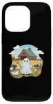 iPhone 13 Pro Funny Ghost Farmer Halloween Barnyard Farm Animal Cute Ghost Case