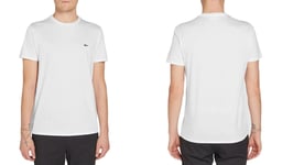 Lacoste Mens White Pima Cotton T-Shirt Size FR 6 / U.S. XL / 44" Chest TH5275-00