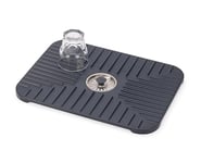 Joseph Joseph SinkShield Sink Saver Mat with Draining Plug, Protects Sink, Glasses, Dishes, Removable Plug, Non-Slip, Quick Drainage, Large, Anthracite