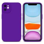 Coque pour Apple iPhone 12 en FLUID VIOLET FONCÉ Housse de protection Étui en silicone TPU flexible - Neuf