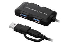 Dynamode C-TC-2IN1-USB3HUB interface hub USB 3.2 Gen 1 (3.1 Gen 1) Typ