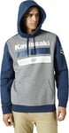 Fox Racing Kawi Stripes Po Polaire Sweat à Capuche Homme, Bleu, XL