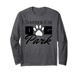 i'd rather be at the dog park petting dog Long Sleeve T-Shirt