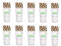 10pk Bulldog Original Shave Gel, 1 fl oz/30 ml Travel Size Aloe Green Tea 18z