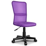 TRESKO® Chaise Fauteuil siège de Bureau Ergonomique, de 7 Couleurs différentes, Lift SGS contrôlé (Lilas)