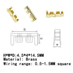 Borne en forme de U pour épissure politiquement als,câble de connecteur Cold-PMurcia,connexion de fil Sertir électrique,100,453-0.5mm,2-1.5mm,2.5 pièces - Type 0.5-1.5 mm2