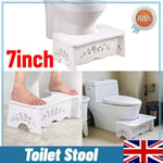 Bathroom MDF Toilet Aid Squatty Step Foot Stool for Potty Constipation 7 inch UK