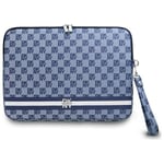 DKNY Datorfodral 14" Checkered Pattern Printed Stripes - Blå