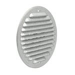 La ventilation GZKT125R Grille de ventilation ronde en métal à superposer avec filet antisepte. Dimensions : Ø 150 mm. Aluminium