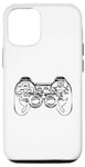 Coque pour iPhone 12/12 Pro Contrôleur de jeu pour garçons Sketch Game Console Jeux