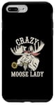 iPhone 7 Plus/8 Plus Crazy Moose Lady Funny Moose Case