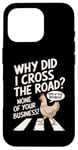 Coque pour iPhone 16 Pro Chicken Why Did I Cross The Road Aucune de vos affaires