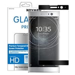 NOVAGO Compatible avec Sony Xperia XA2 Ultra- Film Protection écran Verre trempé incurvé, protège la totalité de l'écran