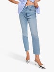 Mango Claudia Slim Leg Cropped Jeans