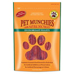 Pet Munchies Duck Breast Fillets Dog Treats, Premium Dog Chews with Natural Real Meat, Low in Fat and High in Protein 80g (Pack of 8)