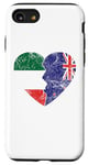 iPhone SE (2020) / 7 / 8 New Zealander Italian Flags Heart | Italy New Zealand Roots Case