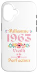 Coque pour iPhone 16 62 ans femme 1963 idée cadeau anniversaire Humour drôle