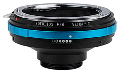 Fotodiox Pro Lens Mount Adapter Compatible with Nikon F-mount G-Type Lenses to C-mount Cameras