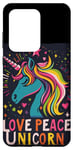 Coque pour Galaxy S20 Ultra Licorne ludique avec des couleurs d'amour