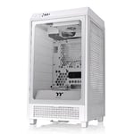 Thermaltake Tower 200 Snow Mini-ITX Boîtier d'ordinateur avec 2 Ventilateurs CT140 de 140 mm et Prise en Charge d'une Longueur de GPU jusqu'à 380 mm Blanc