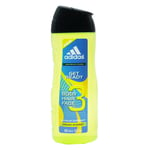 ADIDAS GET READY CITRUS EXTRACT FRESH ENERGY SHOWER GEL BIG 400ML BOTTLE 3 PACK