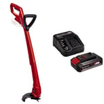 Einhell Power X-Change 18/24 Lightweight Cordless Strimmer With Battery And Charger - 18V Battery Grass Trimmer, 24cm Cutting Width, Includes 20 x Blades - GC-CT 18/24 Li P + 2.5Ah Starter Kit