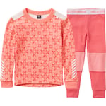 Helly Hansen Graphic Lifa Merinould Skiundertøy Barn - Rosa - str. 86