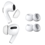 2 Pairs Replacement Earbud Tips for AirPods Pro - Silicone Ear Tips XS - White