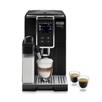 De'Longhi Dinamica Plus ECAM 370.70.B, Machine Expresso avec Broyeur, Système LatteCrema, Technologie Smart One Touch, Ecran Tactile Complet, Fonction My, 1.8l, Noir