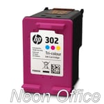 Genuine Original HP 302 Colour Ink Cartridge For OfficeJet 3833 Inkjet Printer
