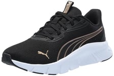 PUMA Women's Flexfocus Lite Modern Cross Trainer Sneaker, Black Gold, 5 UK