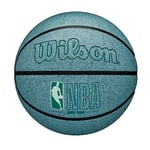 Wilson Ballon de Basketball NBA DRV Pro Eco, Gen Green, Outdoor, Revêtement Tackskin avec Caoutchouc recyclé, Taille : 6, Menthe