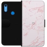 Lommeboketui til Huawei Y6s (2019) med Rosa Hjerte motiv