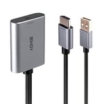 Convertisseur HDMI vers USB Type C avec Alimentation USB