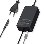 Chargeur 65w, Compatible avec Surface Pro 3/4/5/6/7 Surface go 2/1, pour Microsoft Surface Book Notebook/Tablette, USB