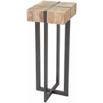 Décoshop26 - Table à plantes support à fleurs colonne en bois de sapin massif rustique certifié fsc 100x32x32cm