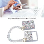 Flip Smart Phone Glitter Case With Chain Pc Anti Fall Easy To Install Flip Set